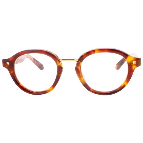 NWT VALENTINO EYEGLASSES ROUND UNISEX HAVANA EYEWEAR - Picture 2 of 3